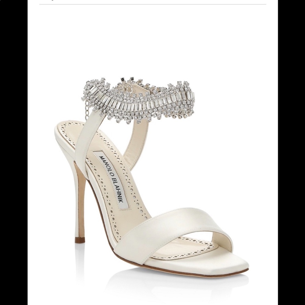 Manolo Blahnik Parinasan 105 Embellished Sandals